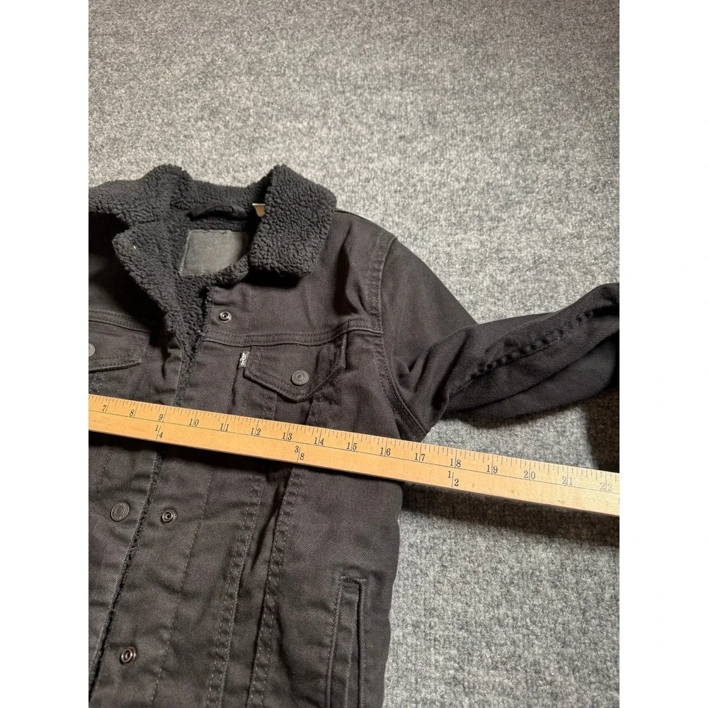 Levi's Black Sherpa-Lined Denim Jacket
